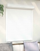 vidaXL Ролетна щора Бял 110 x 130 cm Алуминий и полиреутан