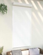 vidaXL Ролетна щора Бял 110 x 220 cm Алуминий и полиреутан