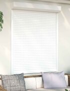 vidaXL Ролетна щора Бял 120 x 150 cm Алуминий и полиреутан