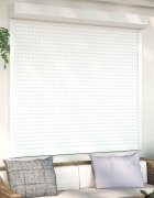 vidaXL Ролетна щора Бял 160 x 150 cm Алуминий и полиреутан