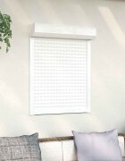 vidaXL Ролетна щора Бял 80 x 100 cm Алуминий и полиреутан
