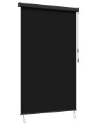 vidaXL Ролетна щора Черно 160 x 250 cm Текстил и Алуминий