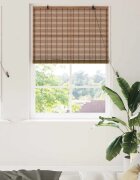 vidaXL Ролетна щора Кафяво 120 x 220 cm Бамбук