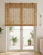 vidaXL Ролетна щора Кафяво 140 x 220 cm Тръстика