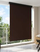 vidaXL Ролетна щора Кафяво 180 x 250 cm Текстил и Алуминий