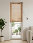 vidaXL Ролетна щора Кафяво 40 x 220 cm Бамбук