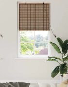 vidaXL Ролетна щора Кафяво 80 x 160 cm Бамбук