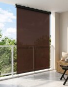vidaXL Ролетна щора Кафяво 80 x 250 cm Текстил и Алуминий
