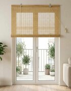 vidaXL Ролетна щора Натурално 120 x 220 cm Бамбук