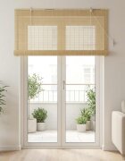 vidaXL Ролетна щора Натурално 160 x 220 cm Бамбук