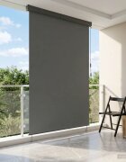 vidaXL Ролетна щора Светлосиво 120 x 250 cm Текстил и Алуминий
