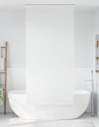 vidaXL Ролетна щора за баня 100x240 см бяла
