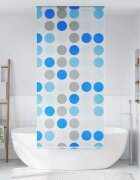 vidaXL Ролетна щора за баня 120x240 см кръгове