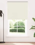 vidaXL Ролетна щора затъмняваща бяла 130x230 см ширина на плата 1266 см полиестер