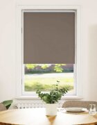 vidaXL Ролетна щора затъмняваща кафява 65x130 см ширина на плата 607 см полиестер