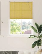 vidaXL Ролетна щора Жълто 100 x 160 cm Бамбук