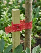 vidaXL Ролка от Джут 5 x 5000 см Червено