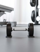 vidaXL Ролка с гранулат от каучук Черно 2000 x 10 x 06 см Каучук