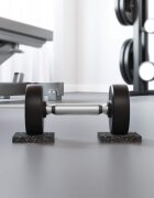 vidaXL Ролка с гранулат от каучук Черно 2000 x 12 x 08 см Каучук