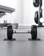 vidaXL Ролка с гранулат от каучук Черно 500 x 12 x 03 см Каучук