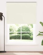 vidaXL Ролкова щора белезникав 160x230 см Ширина на плата 1566см