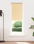 vidaXL Ролкова щора Blackout Бежова 70x210 cm Ширина на плата 657 cm