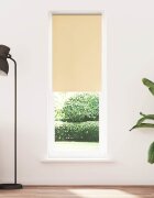 vidaXL Ролкова щора Blackout Бежова 85x230 cm Ширина на плата 807 cm