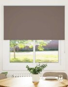 vidaXL Ролкова щора Blackout Кафе 120x130 см Ширина на плата 1166 см
