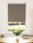 vidaXL Ролкова щора Blackout Кафе 70x130 см Ширина на плата 657 см