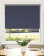 vidaXL Ролкова щора Blackout морски 90x150 см Ширина на плата 857 см