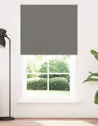 vidaXL Ролкова щора Blackout Сив 120x230 cm Ширина на плата 1166cm