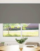 vidaXL Ролкова щора Blackout Сив 145x130 cm Ширина на плата 1416cm