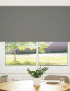 vidaXL Ролкова щора Blackout Сив 150x150 cm Ширина на плата 1466cm