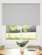 vidaXL Ролкова щора Blackout Светло сиво 120x130 cm Ширина на плата