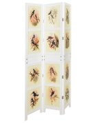 vidaXL Ромdivider панел Бяло 106 x 165 см МДФ
