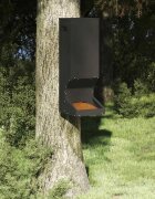 vidaXL С feeder за елени Черно 28 x 30 x 80 см 3 кг