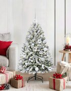 vidaXL С изкуствено коледно дърво 120 cm 150 LED светодиода Топло бяло