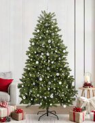 vidaXL С изкуствено коледно дърво 240 cm 300 LED светодиода Топло бяло