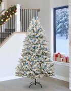 vidaXL С изкуствено коледно дърво 240 cm 300 LED светодиода Топло бяло