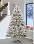 vidaXL С изкуствено коледно дърво 270 cm 300 LED светодиода Топло бяло