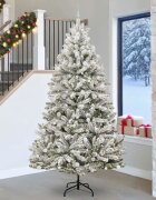 vidaXL С изкуствено коледно дърво 270 cm 300 LED светодиода Топло бяло