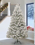 vidaXL С изкуствено коледно дърво 270 cm 300 LED светодиода Топло бяло