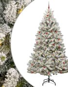 vidaXL С изкуствено коледно дърво 300 cm 300 LED светодиода Топло бяло