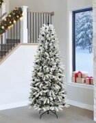 vidaXL С изкуствено коледно дърво Бяло 240 cm