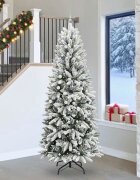 vidaXL С изкуствено коледно дърво Бяло 240 cm