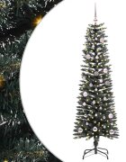 vidaXL С изкуствено коледно дърво с 150 LED светодиода Зелен 150 cm