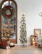 vidaXL С изкуствено коледно дърво с 300 LED светодиода Зелен 180 cm