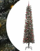 vidaXL С изкуствено коледно дърво с 300 LED светодиода Зелен 210 cm
