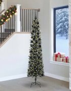 vidaXL С изкуствено коледно дърво с 300 LED светодиода Зелен 240 cm