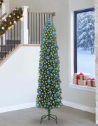 vidaXL С изкуствено коледно дърво с 300 LED светодиода Зелен 240 cm